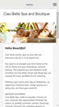 Mobile Screenshot of ciaobellasc.com